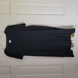 J. Jill Pure Jill black linen midi dress sz Mp medium petite